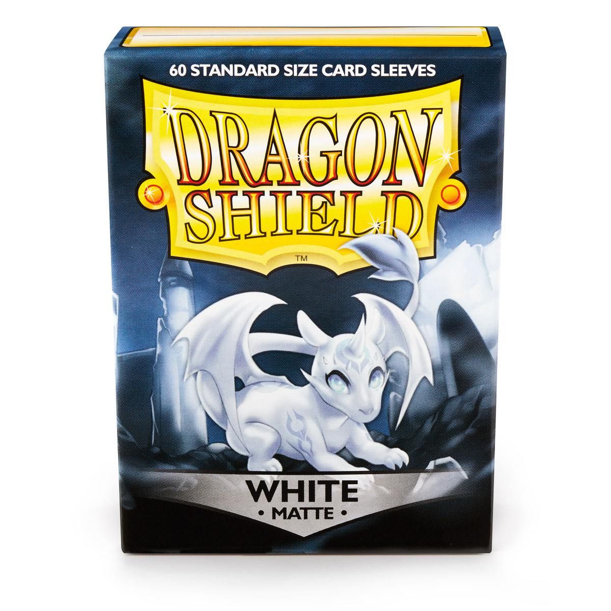 Dragon Shield: Standard 60ct Sleeves - White (Matte) | Gamers Paradise