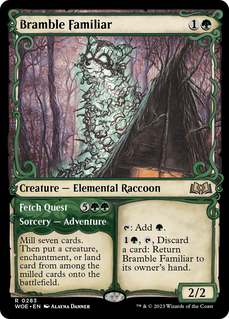 Bramble Familiar // Fetch Quest (Showcase) [Wilds of Eldraine] | Gamers Paradise