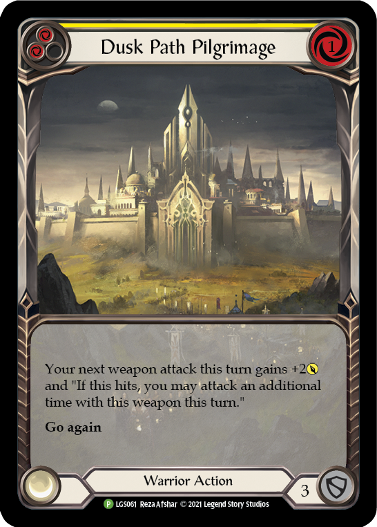 Dusk Path Pilgrimage (Yellow) [LGS061] (Promo)  Rainbow Foil | Gamers Paradise