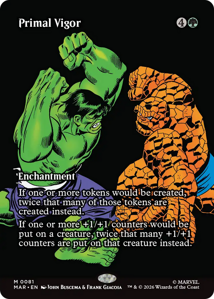 Primal Vigor (Borderless) [Marvel Universe: Eternal-Legal] | Gamers Paradise