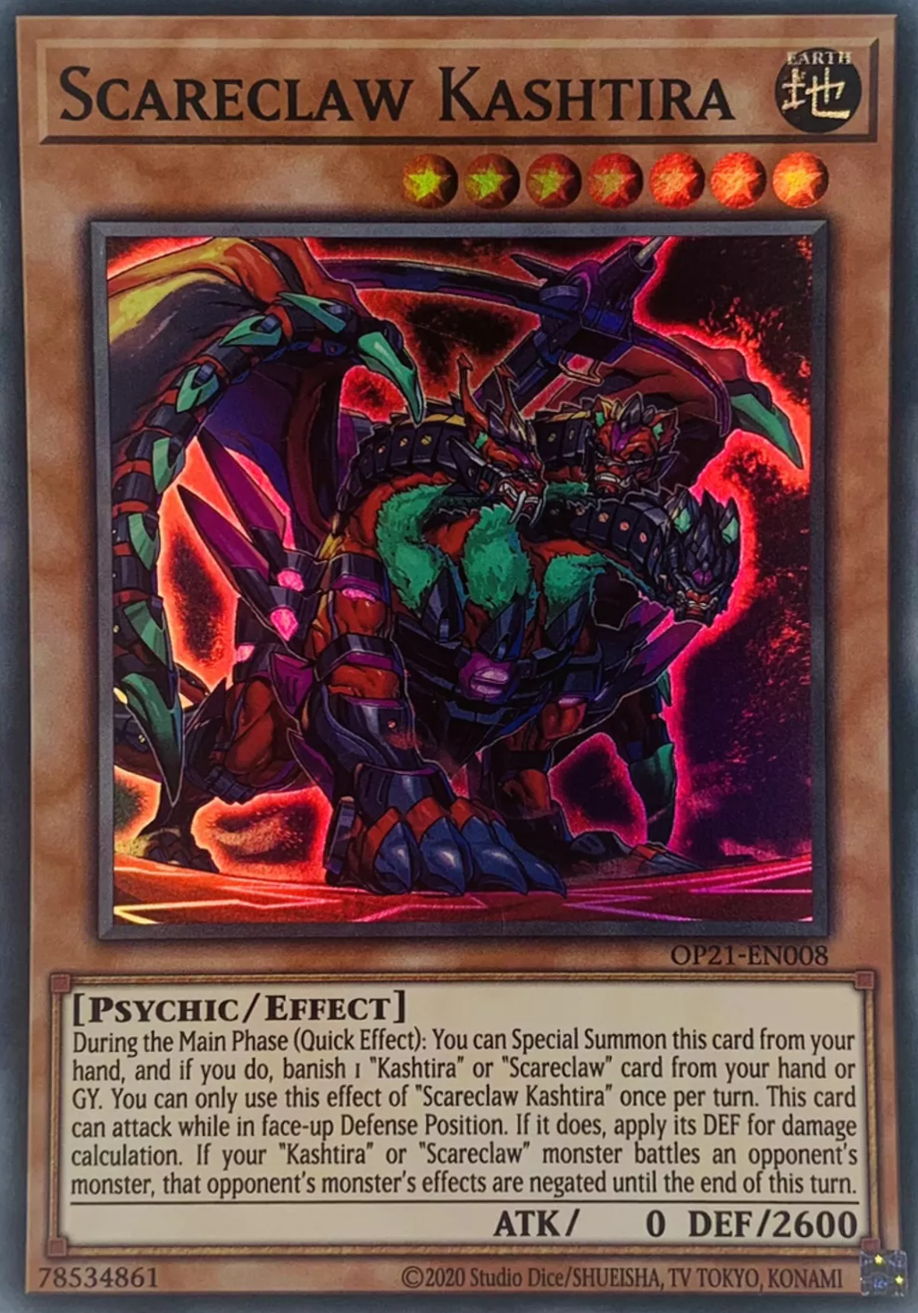 Scareclaw Kashtira [OP21-EN008] Super Rare | Gamers Paradise