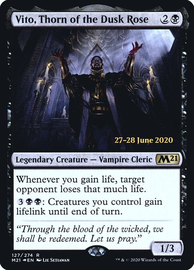 Vito, Thorn of the Dusk Rose [Core Set 2021 Prerelease Promos] | Gamers Paradise
