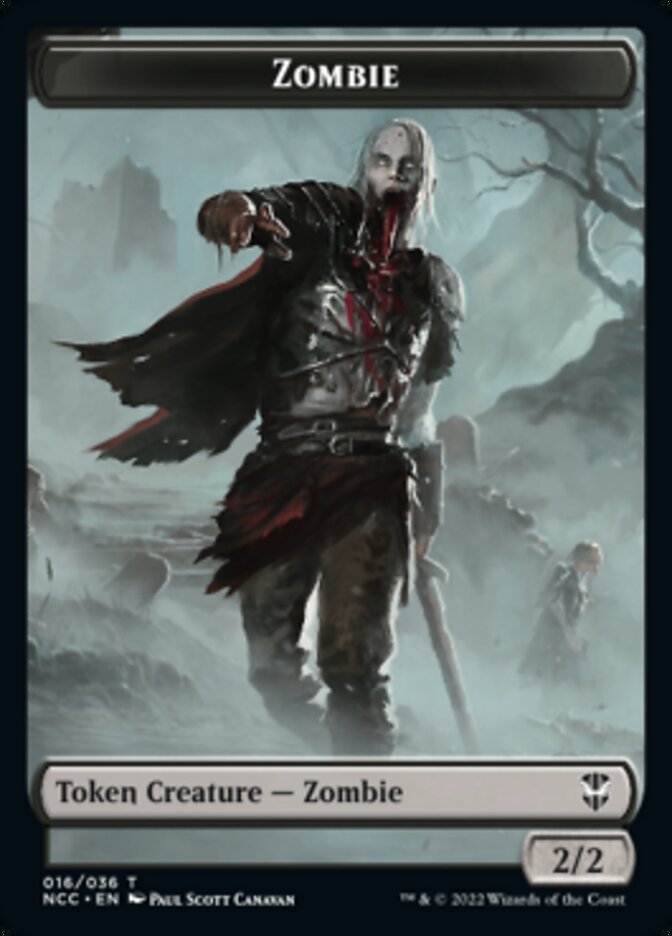 Zombie // Drake Double-Sided Token [Streets of New Capenna Commander Tokens] | Gamers Paradise