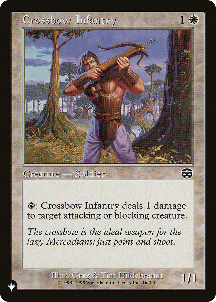 Crossbow Infantry [The List Reprints] | Gamers Paradise