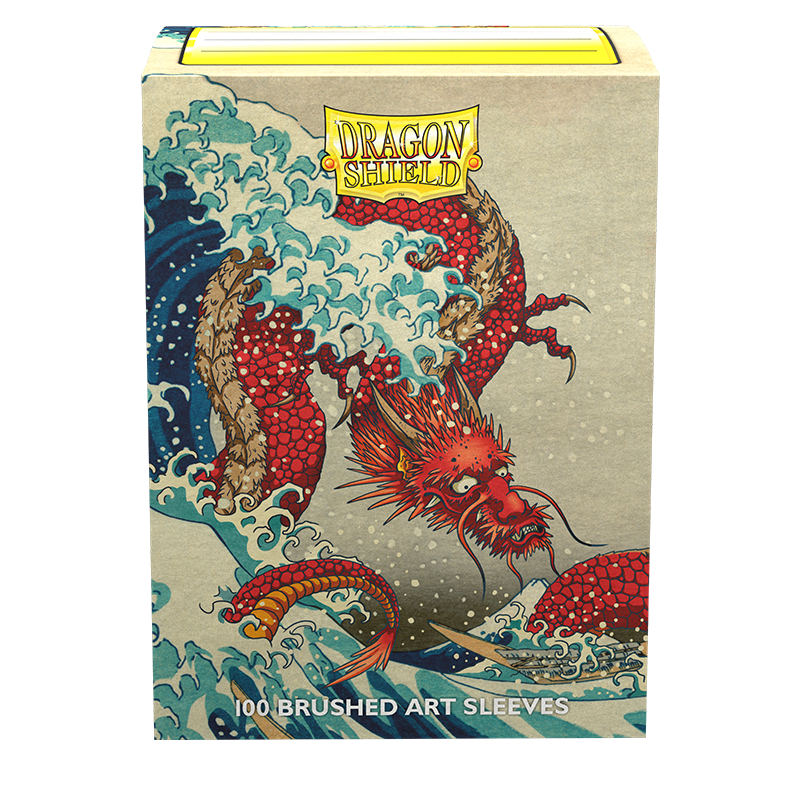 Dragon Shield: Standard 100ct Brushed Art Sleeves - The Great Wave | Gamers Paradise