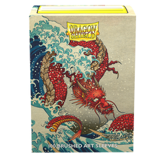 Dragon Shield: Standard 100ct Brushed Art Sleeves - The Great Wave | Gamers Paradise