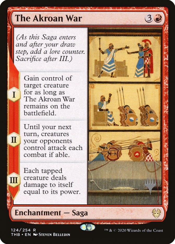 The Akroan War (Promo Pack) [Theros Beyond Death Promos] | Gamers Paradise