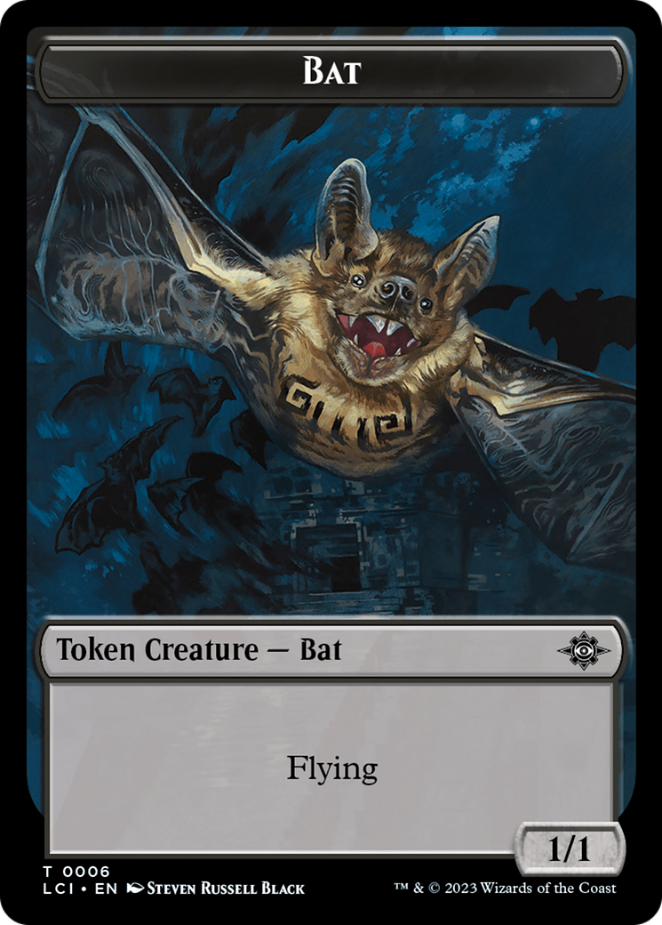 Treasure (0018) // Bat Double-Sided Token [The Lost Caverns of Ixalan Tokens] | Gamers Paradise