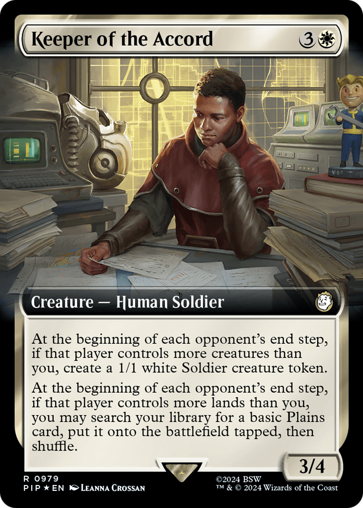 Keeper of the Accord (Extended Art) (Surge Foil) [Fallout] | Gamers Paradise