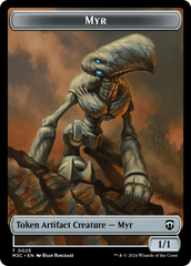 Construct // Myr Double-Sided Token [Modern Horizons 3 Commander Tokens] | Gamers Paradise