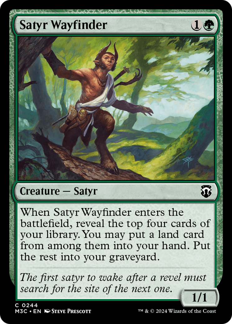 Satyr Wayfinder (Ripple Foil) [Modern Horizons 3 Commander] | Gamers Paradise