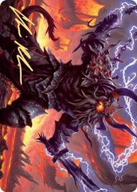Kardur, Doomscourge Art Card (Gold-Stamped Signature) [Kaldheim Art Series] | Gamers Paradise
