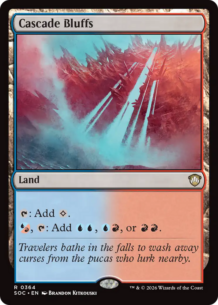 Cascade Bluffs [Secrets of Strixhaven Commander] | Gamers Paradise