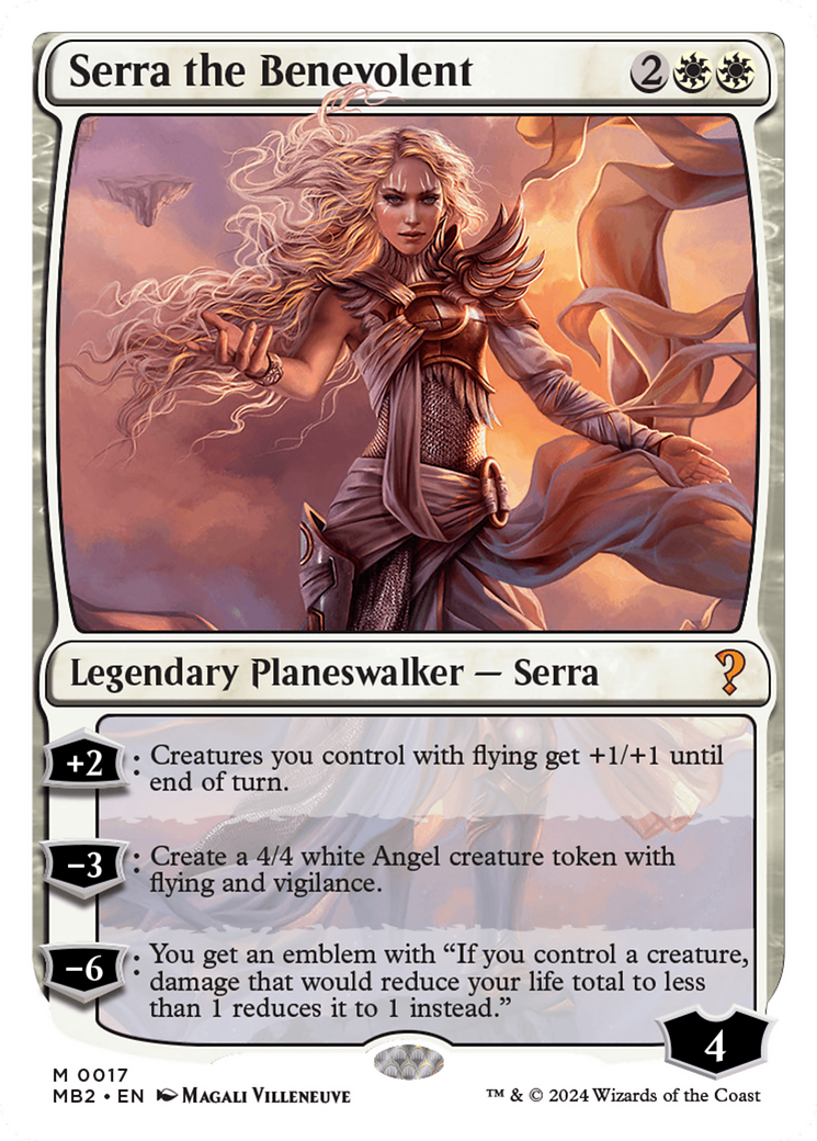 Serra the Benevolent (White Border) [Mystery Booster 2] | Gamers Paradise