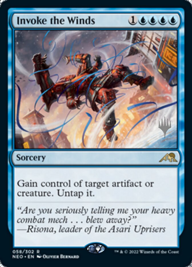 Invoke the Winds (Promo Pack) [Kamigawa: Neon Dynasty Promos] | Gamers Paradise