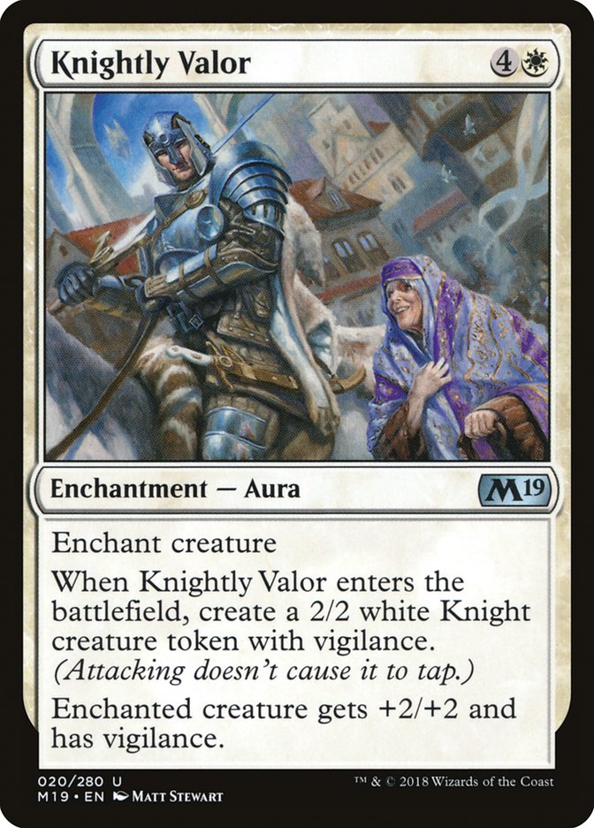 Knightly Valor [Core Set 2019] | Gamers Paradise