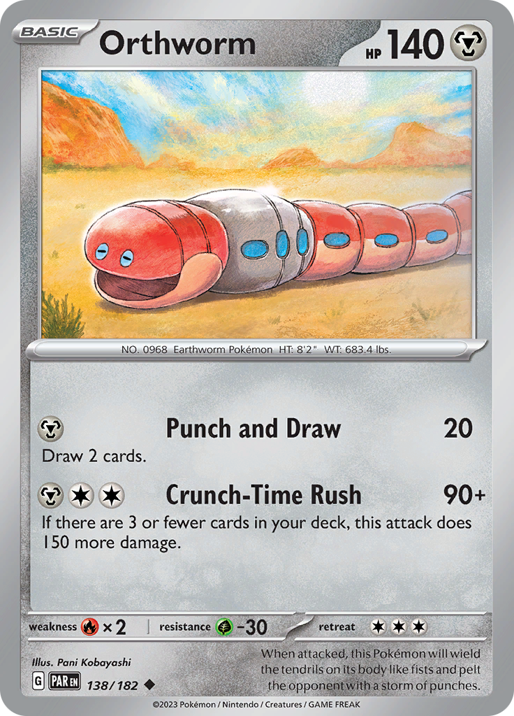 Orthworm (138/182) [Scarlet & Violet: Paradox Rift] | Gamers Paradise