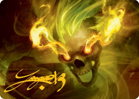 Flameskull Art Card (Gold-Stamped Signature) [Dungeons & Dragons: Adventures in the Forgotten Realms Art Series] | Gamers Paradise
