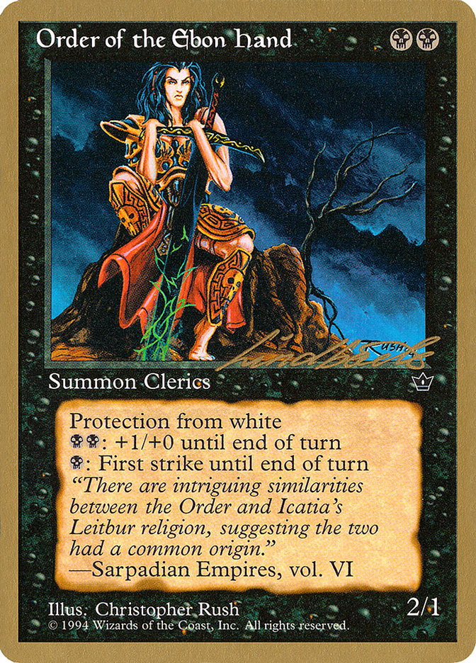 Order of the Ebon Hand (Rush) (Leon Lindback) [Pro Tour Collector Set] | Gamers Paradise