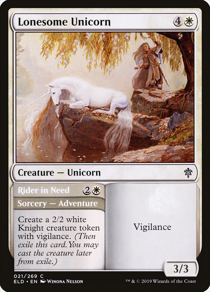 Lonesome Unicorn // Rider in Need [Throne of Eldraine] | Gamers Paradise
