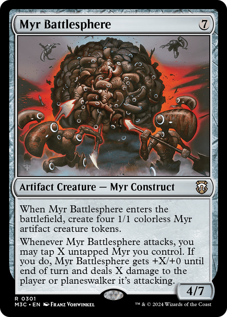 Myr Battlesphere (Ripple Foil) [Modern Horizons 3 Commander] | Gamers Paradise