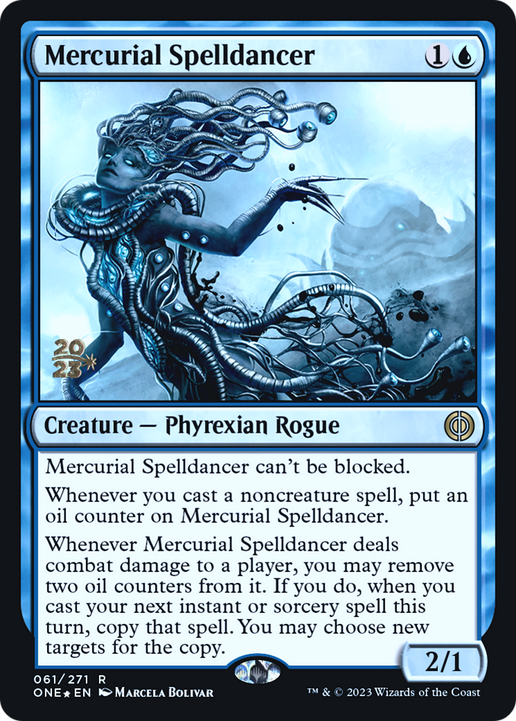 Mercurial Spelldancer [Phyrexia: All Will Be One Prerelease Promos] | Gamers Paradise