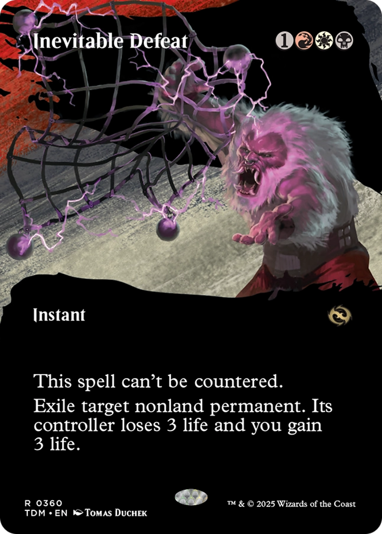 Inevitable Defeat (Borderless) [Tarkir: Dragonstorm] | Gamers Paradise