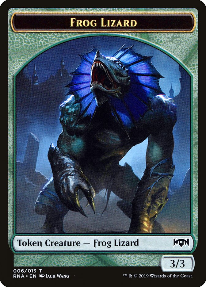 Frog Lizard Token [Ravnica Allegiance Tokens] | Gamers Paradise