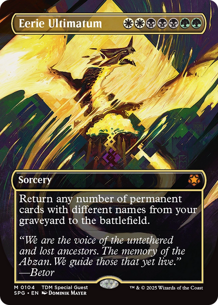 Eerie Ultimatum (Borderless) [Tarkir: Dragonstorm Special Guests] | Gamers Paradise
