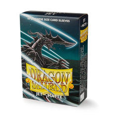 Dragon Shield: Japanese Size 60ct Sleeves - Jet (Matte) | Gamers Paradise