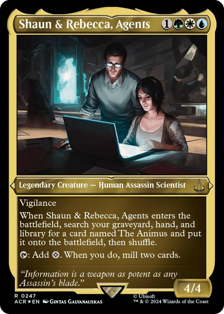 Shaun & Rebecca, Agents (Foil Etched) [Assassin's Creed] | Gamers Paradise