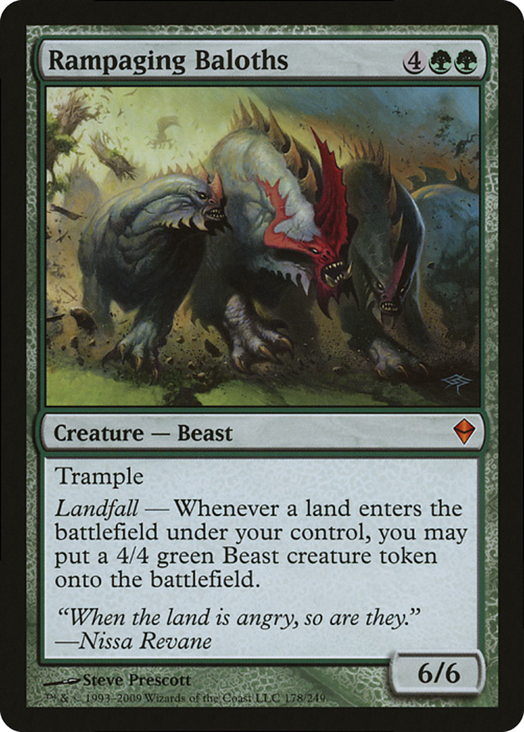 Rampaging Baloths (Zendikar) (Oversized) [Oversize Cards] | Gamers Paradise