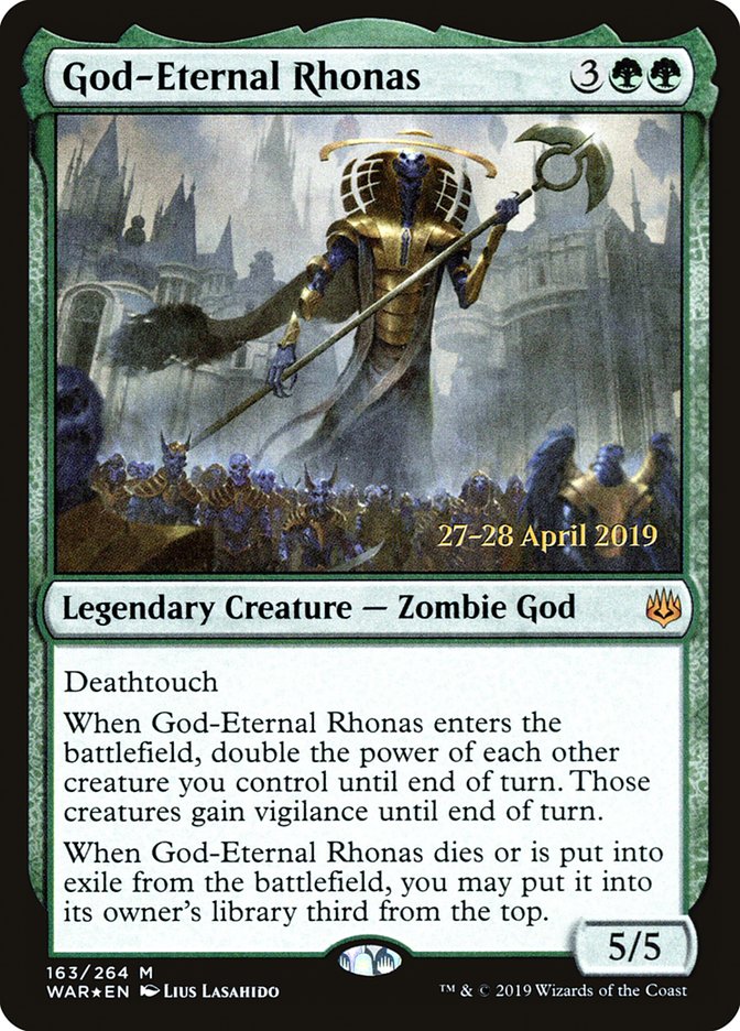 God-Eternal Rhonas [War of the Spark Prerelease Promos] | Gamers Paradise