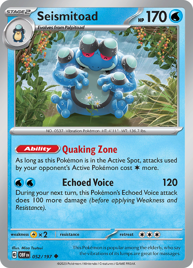 Seismitoad (052/197) [Scarlet & Violet: Obsidian Flames] | Gamers Paradise