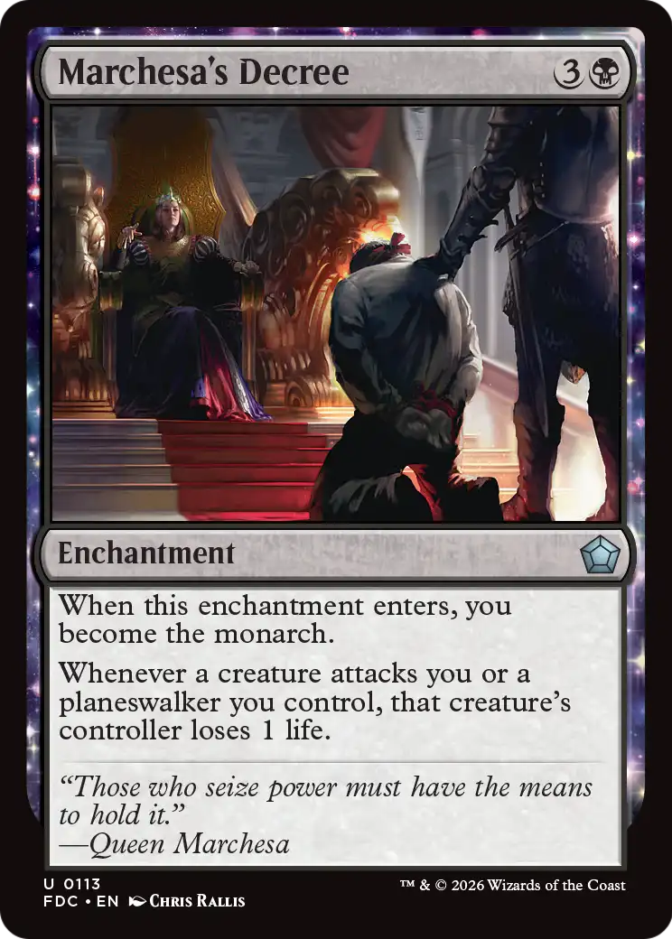 Marchesa's Decree [Foundations Commander] | Gamers Paradise