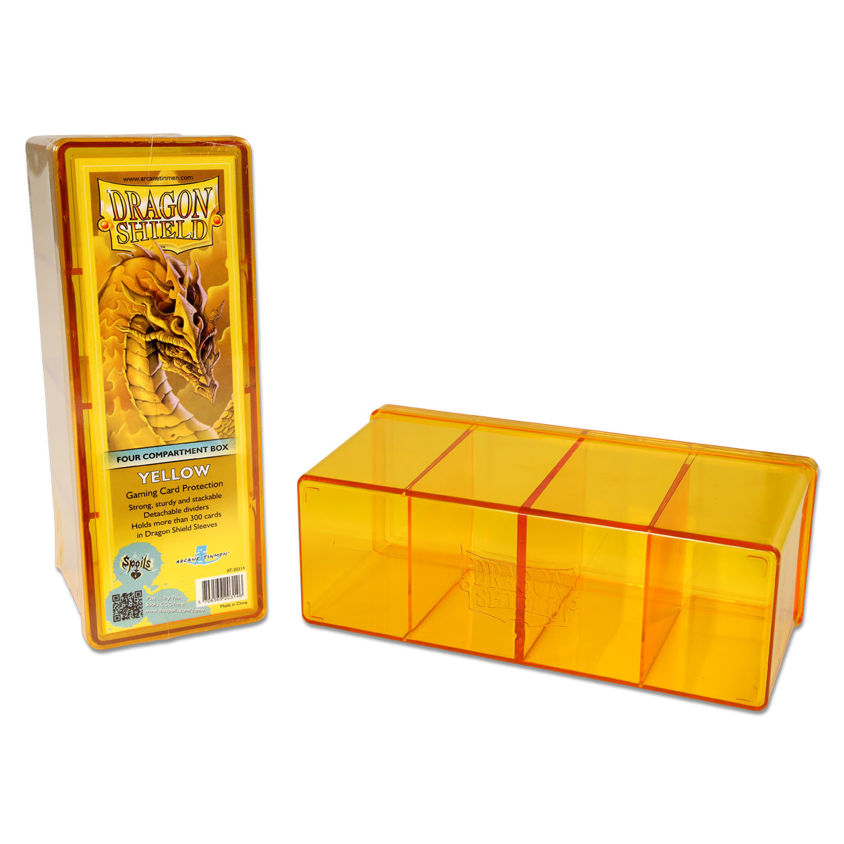 Dragon Shield: Four-Compartment Deck Box - Yellow | Gamers Paradise