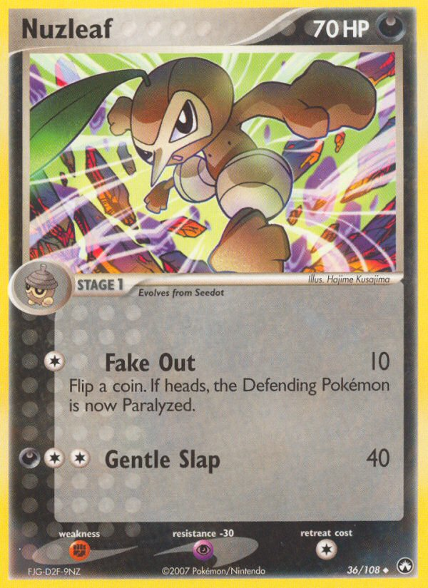 Nuzleaf (36/108) [EX: Power Keepers] | Gamers Paradise