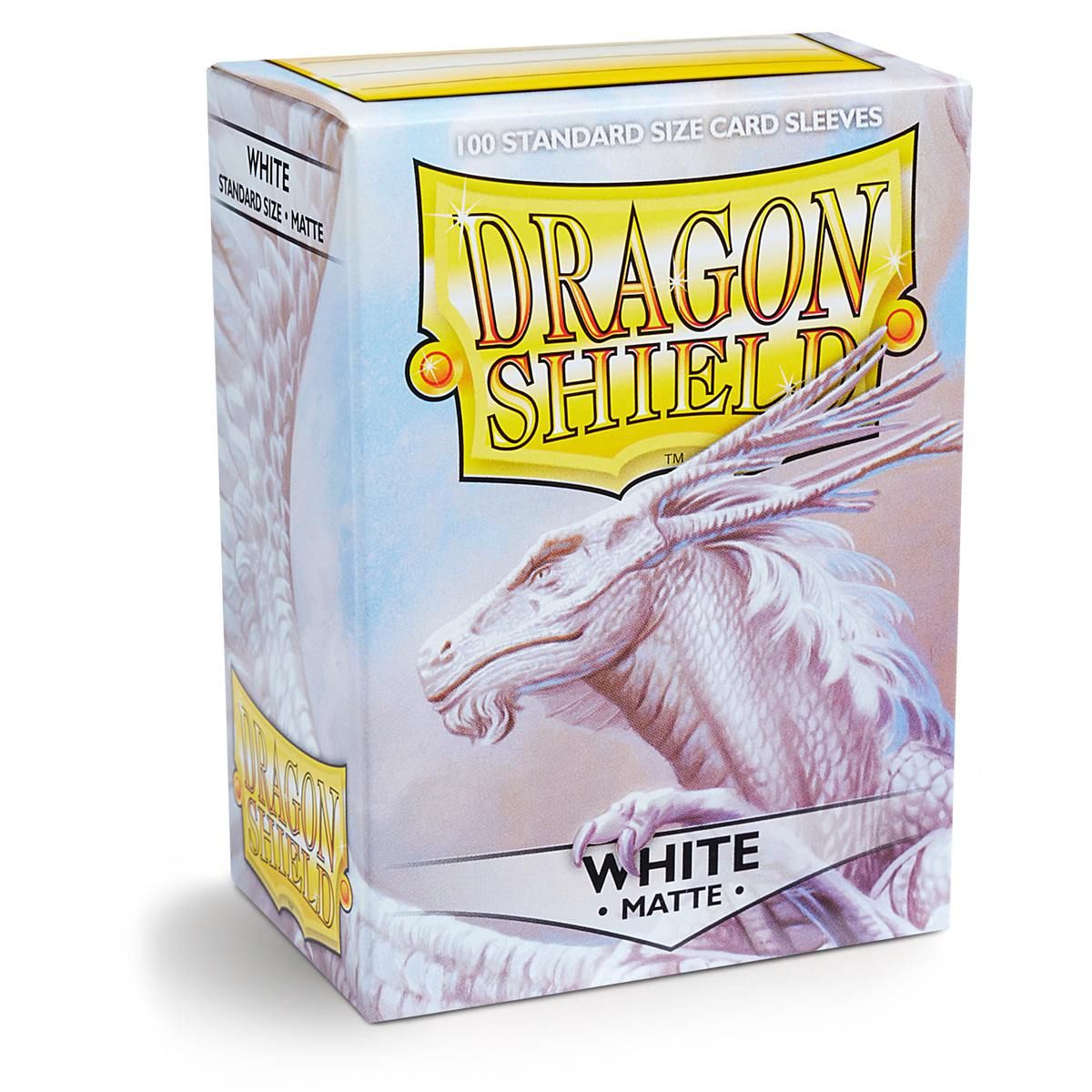 Dragon Shield: Standard 100ct Sleeves - White (Matte) | Gamers Paradise