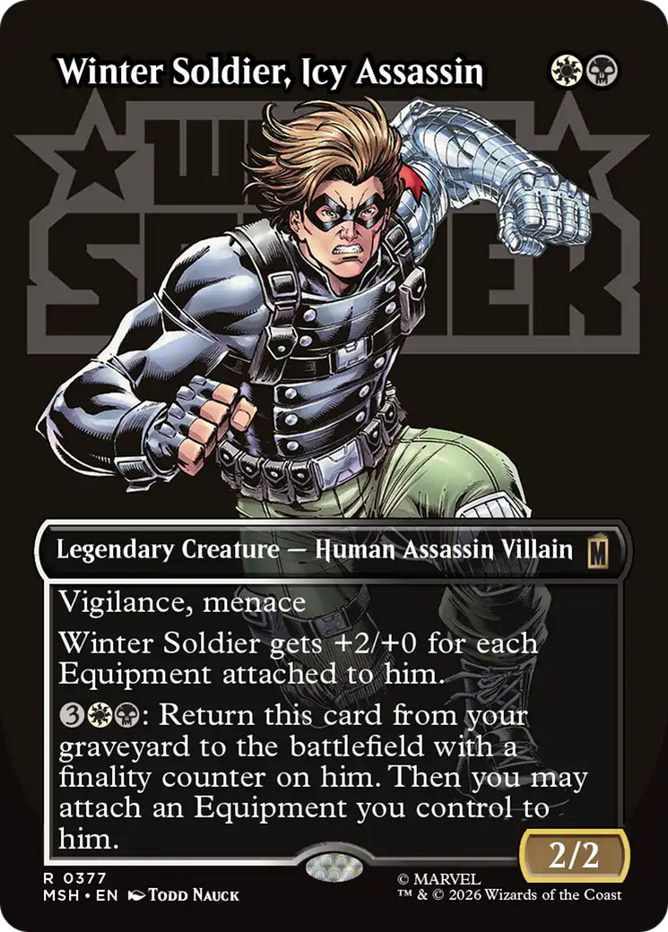 Winter Soldier, Icy Assassin (Borderless) [Marvel Super Heroes] | Gamers Paradise