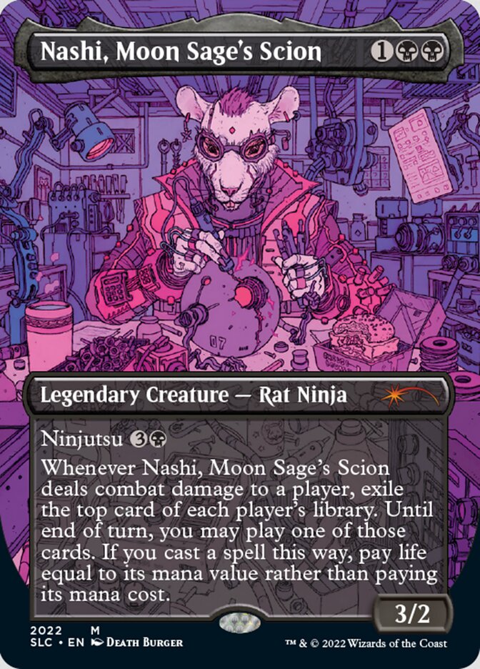 Nashi, Moon Sage's Scion (Borderless) [Secret Lair Countdown Kit] | Gamers Paradise