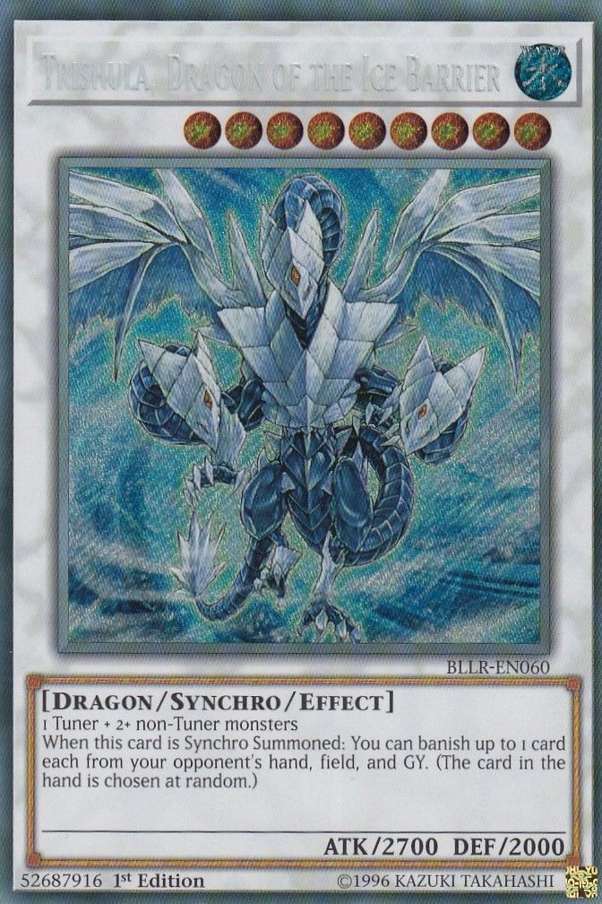 Trishula, Dragon of the Ice Barrier [BLLR-EN060] Secret Rare | Gamers Paradise