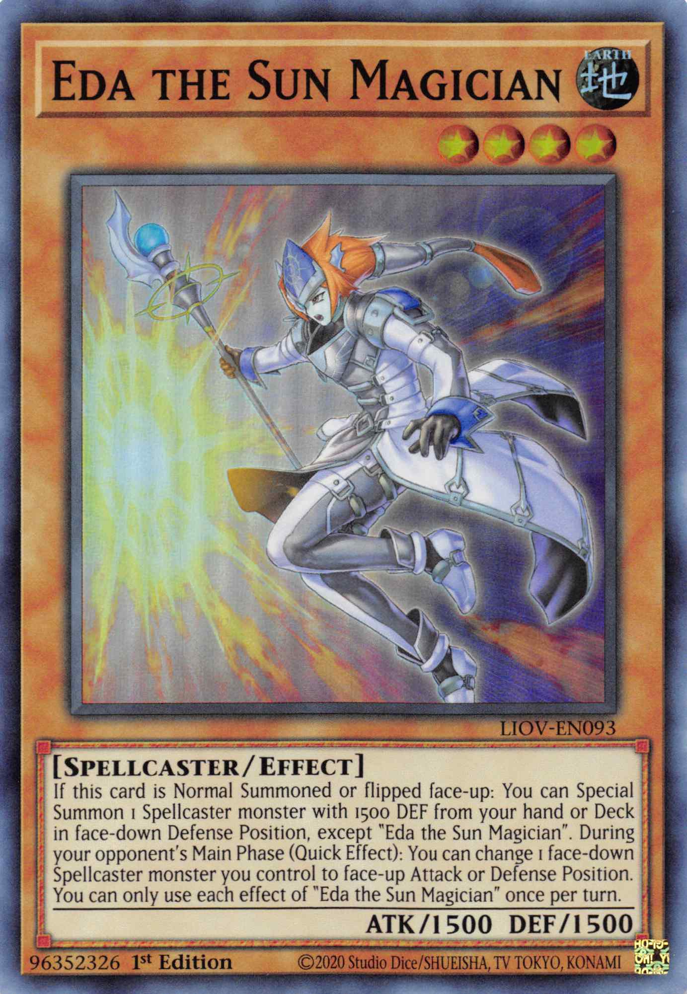 Eda the Sun Magician [LIOV-EN093] Super Rare | Gamers Paradise