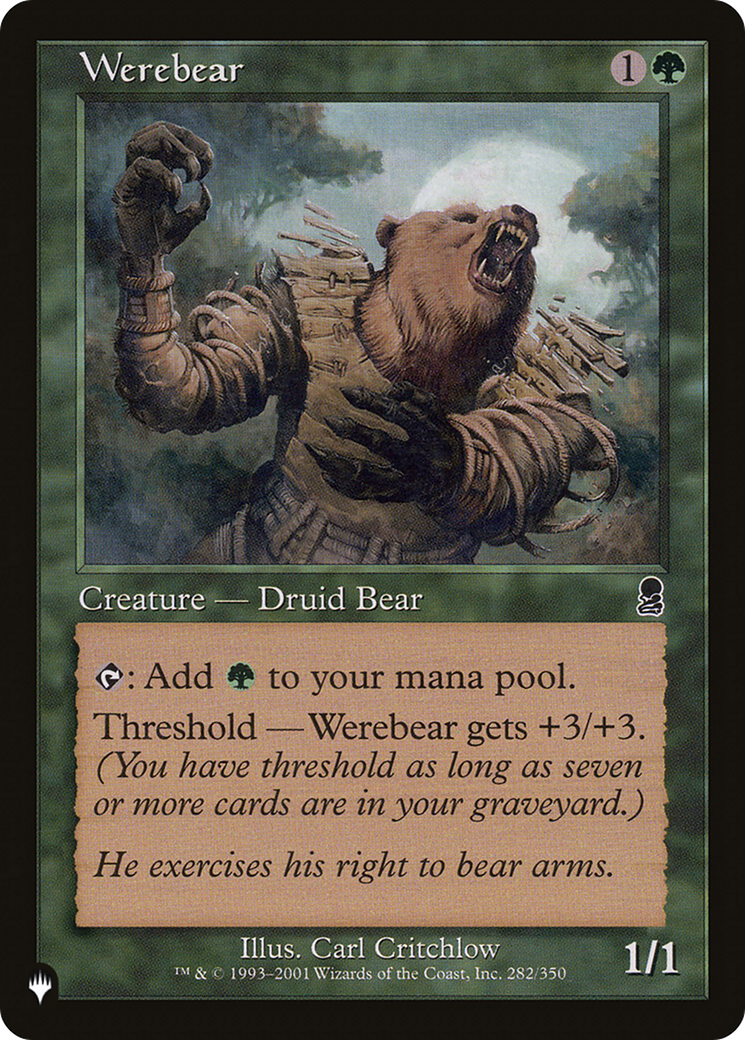 Werebear [The List Reprints] | Gamers Paradise