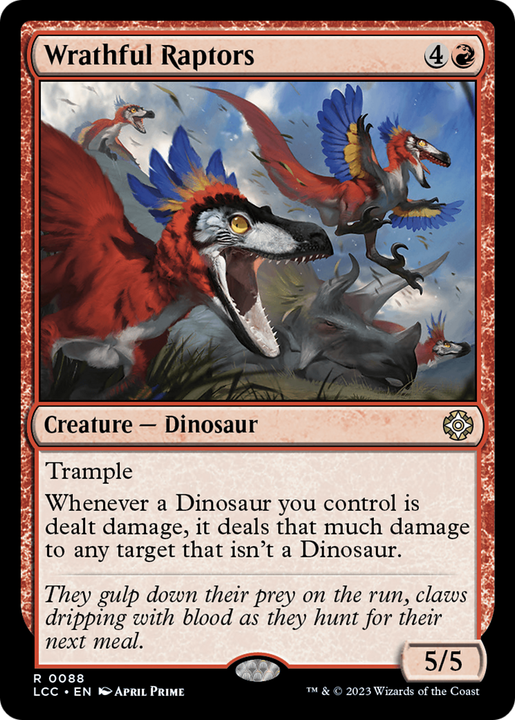 Wrathful Raptors [The Lost Caverns of Ixalan Commander] | Gamers Paradise