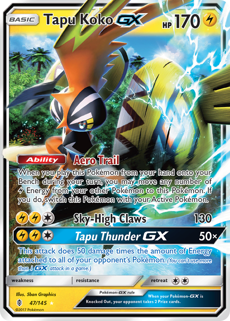 Tapu Koko GX (47/145) [Sun & Moon: Guardians Rising] | Gamers Paradise