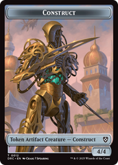 Construct // Beast (0011) Double-Sided Token [Aetherdrift Commander Tokens] | Gamers Paradise