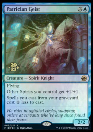 Patrician Geist [Innistrad: Midnight Hunt Prerelease Promos] | Gamers Paradise