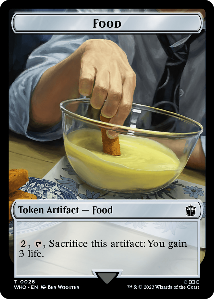 Fish // Food (0026) Double-Sided Token [Doctor Who Tokens] | Gamers Paradise