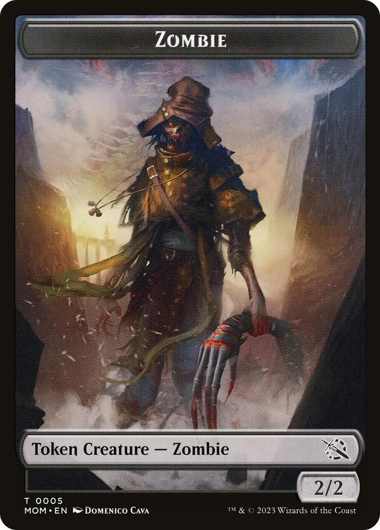 Treasure (21) // Zombie Double-Sided Token [March of the Machine Tokens] | Gamers Paradise