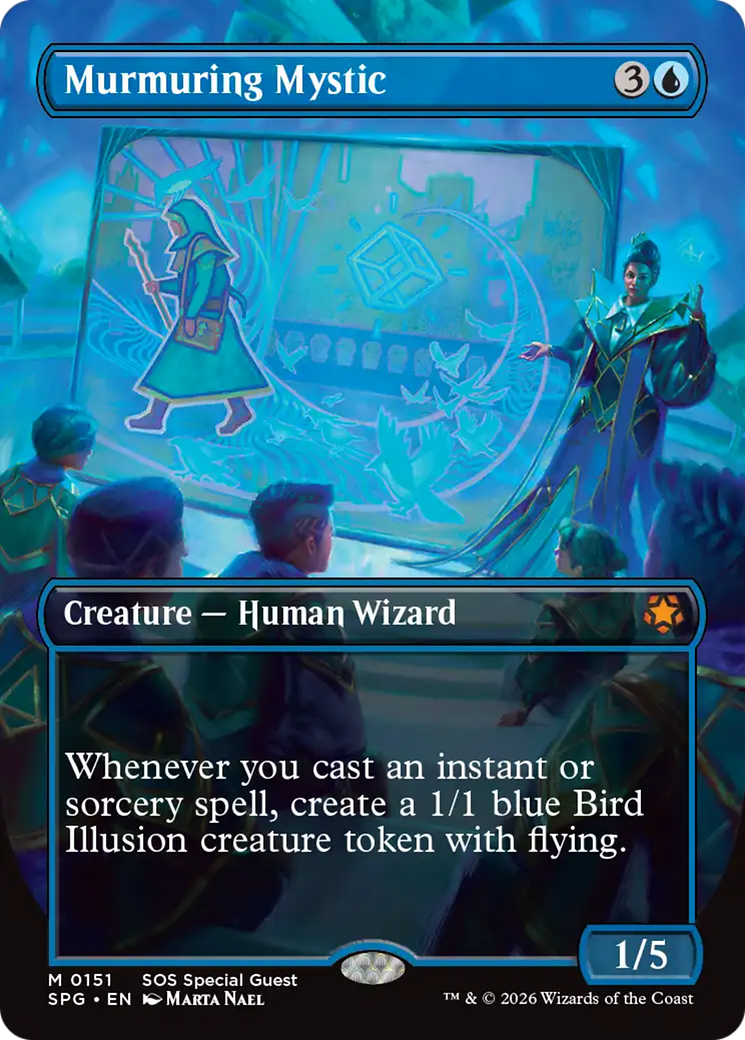 Murmuring Mystic (Borderless) [Secrets of Strixhaven Special Guests] | Gamers Paradise